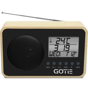 Radiobudzik GOTIE GRA-110C Czarny