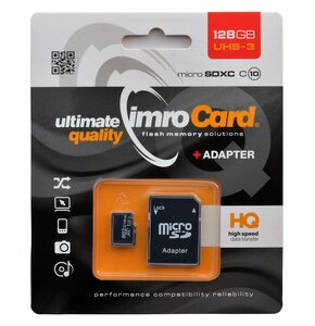 Karta pamięci IMRO MicroSDXC 128GB + Adapter