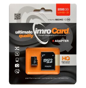 Karta pamięci IMRO microSDXC 256GB + Adapter