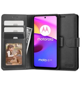 Etui TECH-PROTECT Wallet do Motorola Moto E20/E30/E40 Czarny