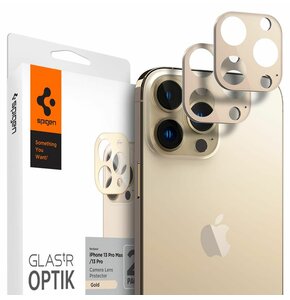 Nakładka na obiektyw SPIGEN Optik.Tr do Apple iPhone 13 Pro/13 Pro Max 2szt. Złoty