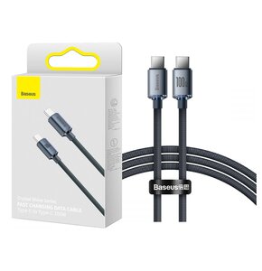 Kabel USB-C - USB-C BASEUS Crystal Shine 1.2m Czarny