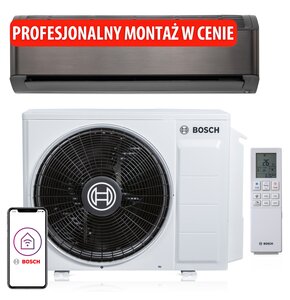 Klimatyzator Split, Pompa ciepła powietrze - powietrze BOSCH CLC8001I-W 35 ET/CLC8001I 35E E z usługą montażu