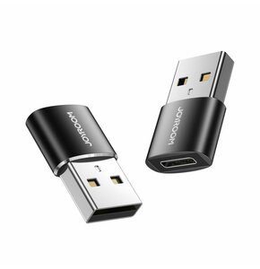 Adapter USB typ A - USB typ C JOYROOM S-H152 2szt Czarny
