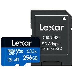 Karta pamięci LEXAR 633x microSDXC 256GB + Adapter