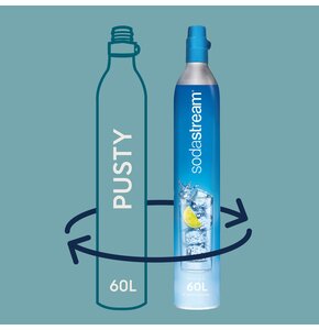 Wymiana naboju SODASTREAM CO2 Blue - gaz spożywczy oryginalny z atestem