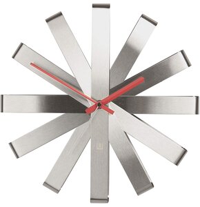 Zegar ścienny UMBRA Ribbon 30 cm Stalowy