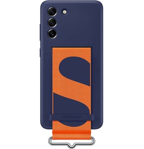 Etui SAMSUNG Silicone Cover Strap do Galaxy S21 FE EF-GG990TNEGWW Granatowy
