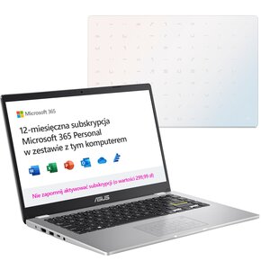 Laptop ASUS VivoBook Go E410MA-BV1234WS 14" Celeron N4020 4GB RAM 128GB SSD Windows 11 Home S + Microsoft 365 Personal