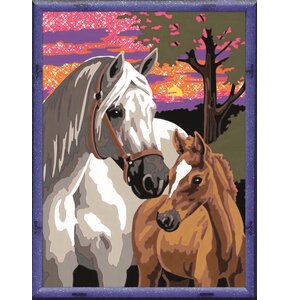 Malowanie po numerach RAVENSBURGER CreArt Konie i Zachód Słońca 20052
