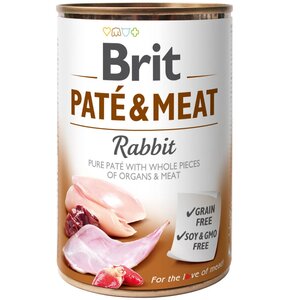 Karma dla psa BRIT Pate & Meat Królik 800 g