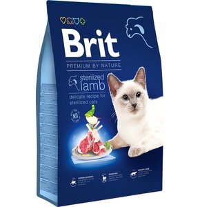 Karma dla kota BRIT Premium by Nature Sterilized Jagnięcina 8 kg