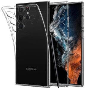 Etui SPIGEN Liquid Crystal do Samsung Galaxy S22 Ultra Przezroczysty