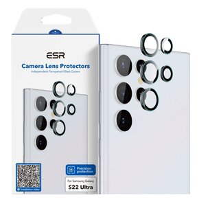 Szkło hartowane na obiektyw ESR Camera Lens do Samsung Galaxy S22 Ultra Czarny