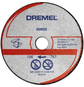 Tarcza do cięcia DREMEL DSM510 77 mm (3 szt.)