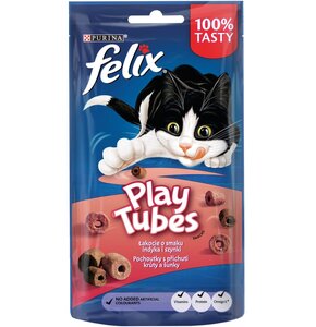 Przysmak dla kota FELIX Play Tubes Indyk i szynka 50 g