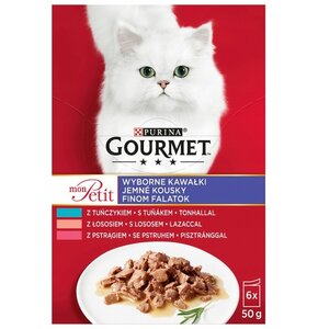 Karma dla kota GOURMET Mon Petit Mix Ryby (6 x 50 g)