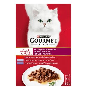 Karma dla kota GOURMET Mon Petit Mix Mięsny (6 x 50 g)