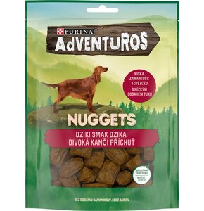 Przysmak dla psa ADVENTUROS Nuggets Dziki smak dzika 90 g
