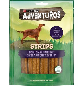 Przysmak dla psa ADVENTUROS Strips Dziki smak sarniny 90g