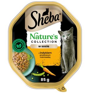 Karma dla kota SHEBA Nature's Collection Indyk z marchewką w sosie 85 g