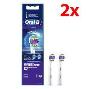 Oryginalna końcówka szczoteczki ORAL-B 3D White 18-2 N (2 szt.) (Unikalna nakładka polerująca)