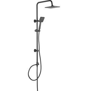Zestaw prysznicowy natynkowy DEANTE Boro NER N51K z deszczownicą Nero