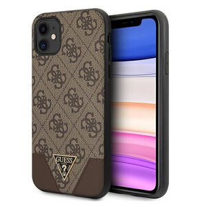 Etui GUESS 4G Triangle do Apple iPhone 11/Xr Brązowy