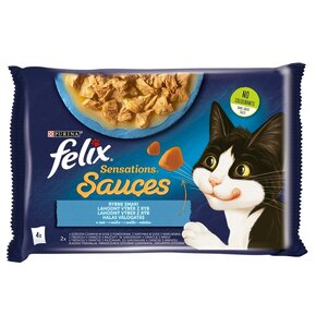 Karma dla kota FELIX Sensations Sauces Rybne smaki (4 x 85 g)