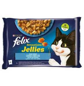 Karma dla kota FELIX Sensations Jellies Smaki rybne (4 x 85 g)