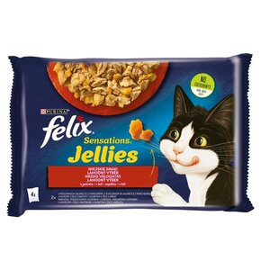 Karma dla kota FELIX Sensations Jellies Wiejskie smaki (4 x 85 g)