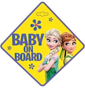 Tabliczka Baby On Board DISNEY Kraina Lodu