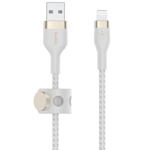Kabel USB - Lightning BELKIN Braided Silicone 2m Biały