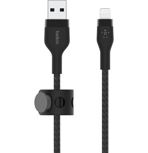 Kabel USB - Lightning BELKIN Braided Silicone 2m Czarny