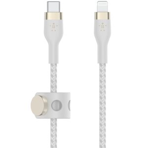 Kabel USB Typ-C - Lightning BELKIN Braided Silicone 1m Biały