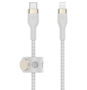 Kabel USB Typ-C - Lightning BELKIN Braided Silicone 3m Biały