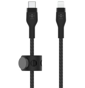 Kabel USB-C - Lightning BELKIN Braided Silicone 3m Czarny