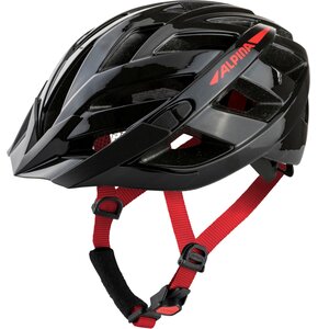 Kask rowerowy ALPINA Panoma 2.0 Czarno-czerwony MTB (rozmiar L)