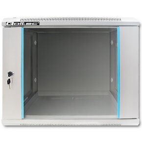 Szafa RACK QOLTEC 19" 9U 54484 600 x 450 mm, Wisząca Szary
