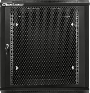Szafa RACK QOLTEC 19" 12U 54488 600 x 450 mm, Wisząca Czarny