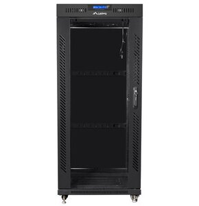 Szafa RACK LANBERG 19" 22U FF01-8822-12BL 800 x 800 mm, Stojąca Czarny