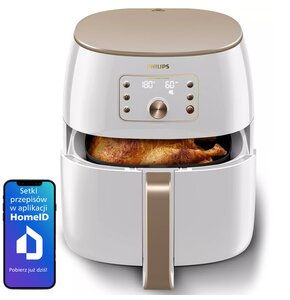 Frytkownica beztłuszczowa PHILIPS Premium Ovi Smart XXL HD9870/20 Air Fryer z formą do pieczenia i foremkami do babeczek
