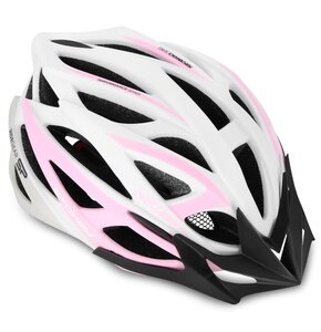 Kask rowerowy SPOKEY Femme Biało-różowy MTB (rozmiar M)