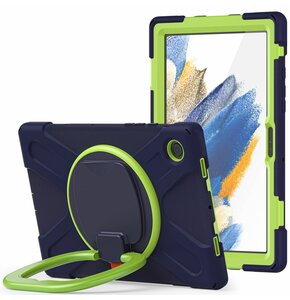 Etui na Galaxy Tab A8 10.5 X200/X205 TECH-PROTECT X-Armor Granatowo-zielony