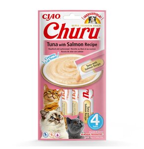 Przysmak dla kota INABA Ciao Churu Tuńczyk z łososiem (4 x 14 g)