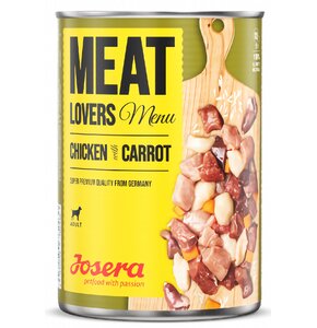 Karma dla psa JOSERA Meat Lovers Menu Kurczak z marchewką 400 g