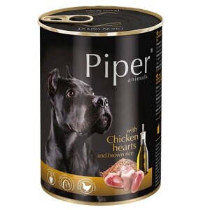 Karma dla psa PIPER Animals z sercami kurczaka i brązowym ryżem 400 g