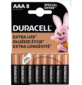 Baterie AAA LR3 DURACELL (8 szt.)