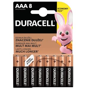 Baterie AAA LR3 DURACELL (8 szt.)