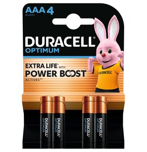 Baterie AAA LR3 DURACELL Optimum (4 szt.)